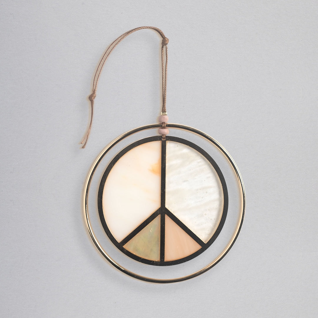 Peace Sign - Stained Glass Sun Catcher