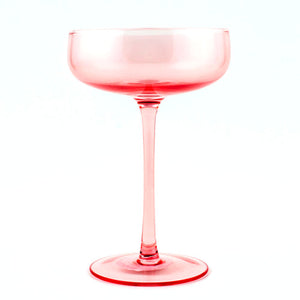 Mid Century Champagne Coupe - Blush