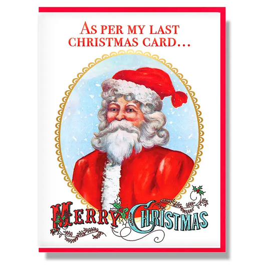 As Per My Last Christmas Card
