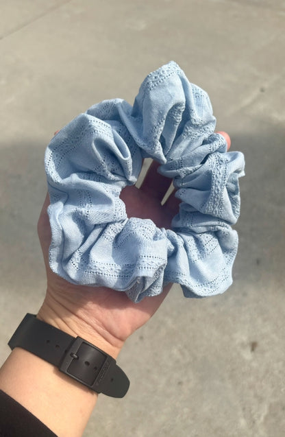 Embroidered Hair Scrunchie