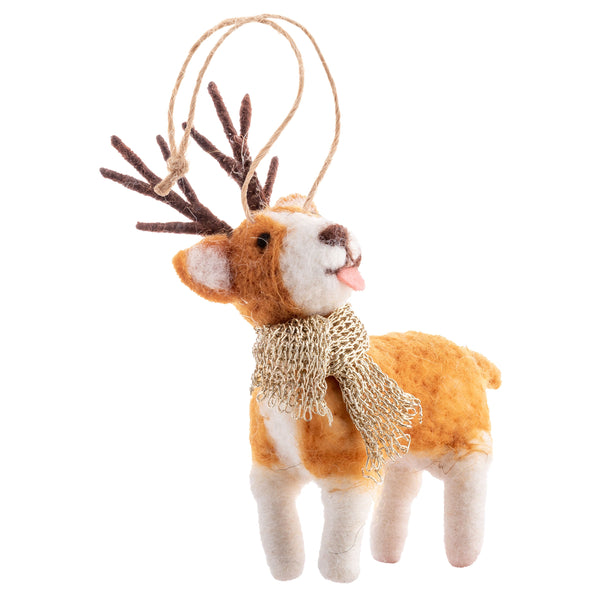 Felted Rein-Dog Ornament - 6 Styles