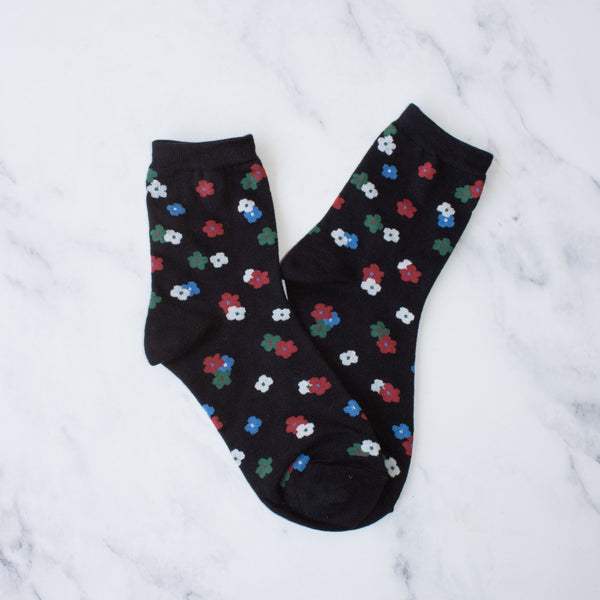 Little Flower Garden Socks