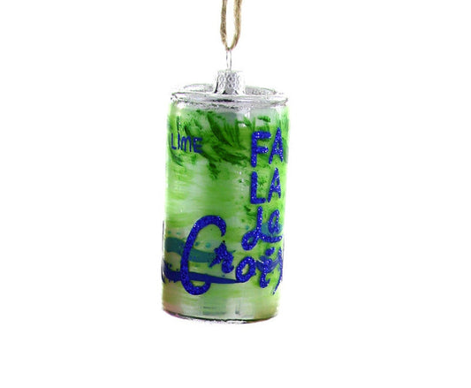 LaCroix Can Glass Ornament
