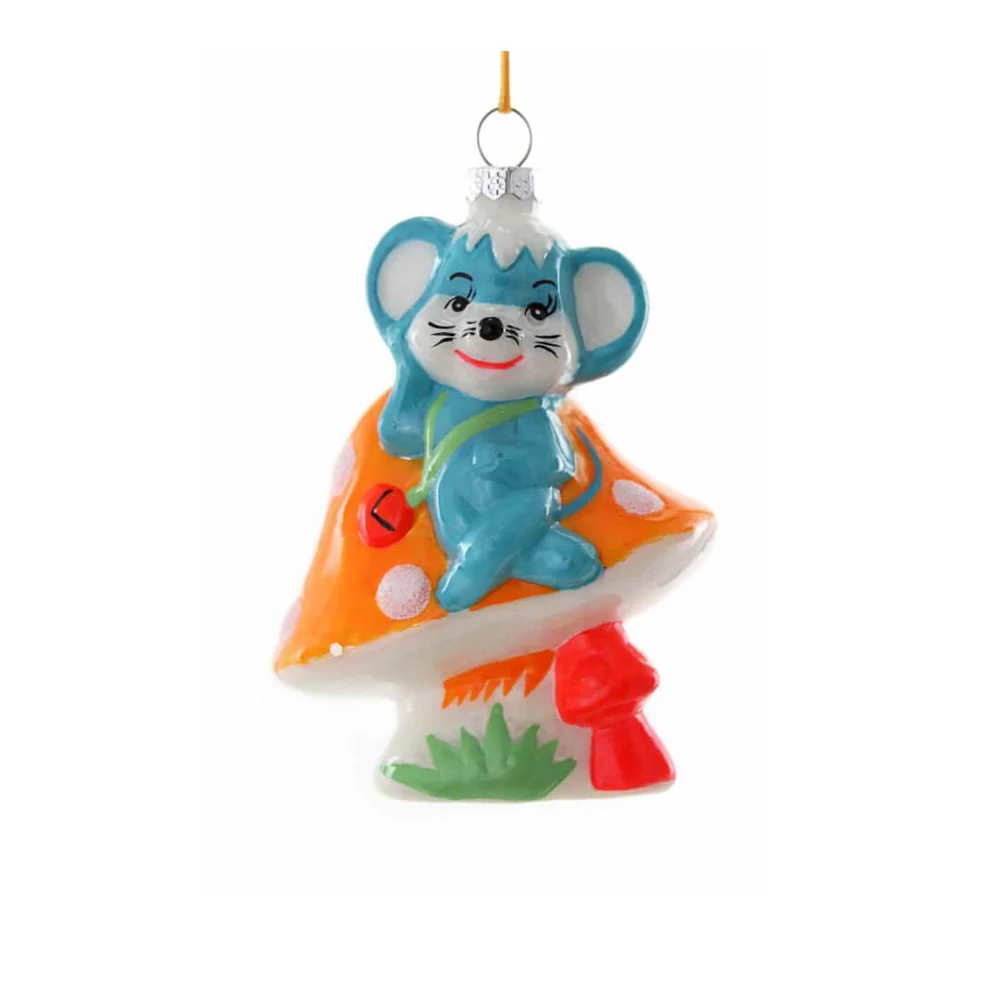 Mouse + Shroom Ornament