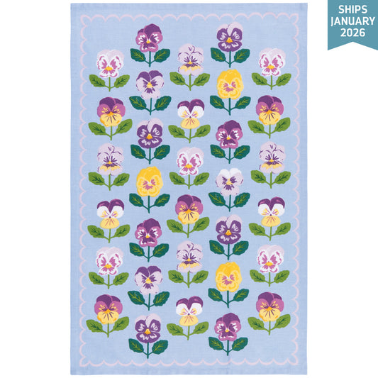 Pansy Dish Towel