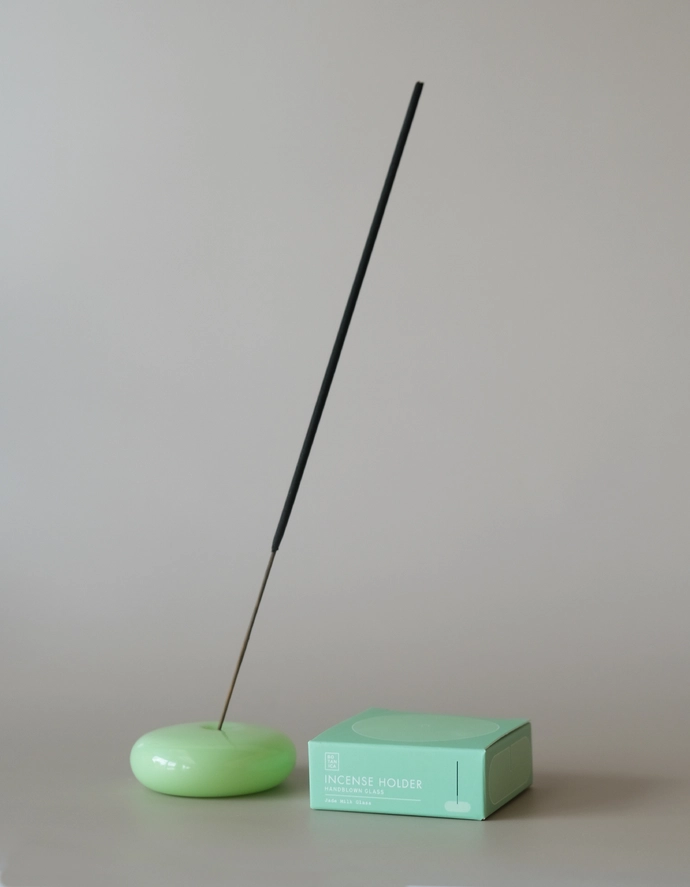 Milk Green - Dimple Incense Holder