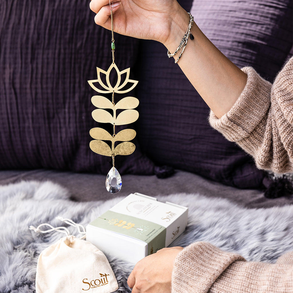 Lotus Flower Sun Catcher