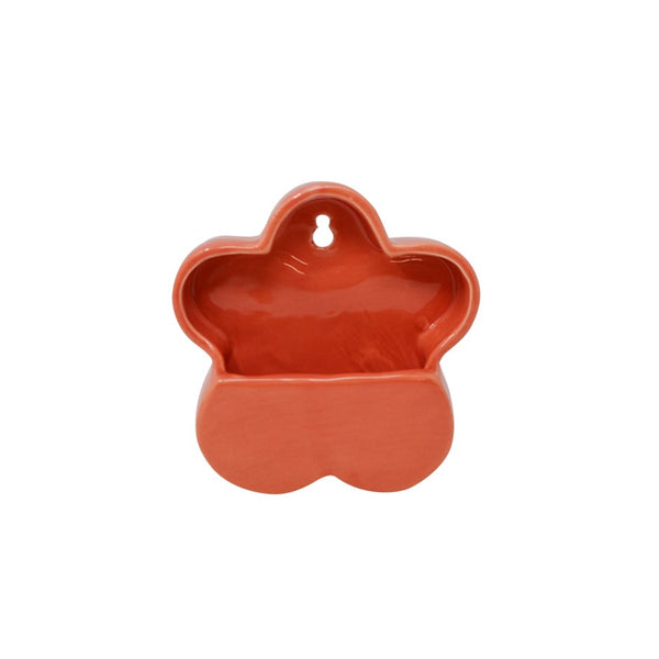 Red Flower Vase - Wall Mount