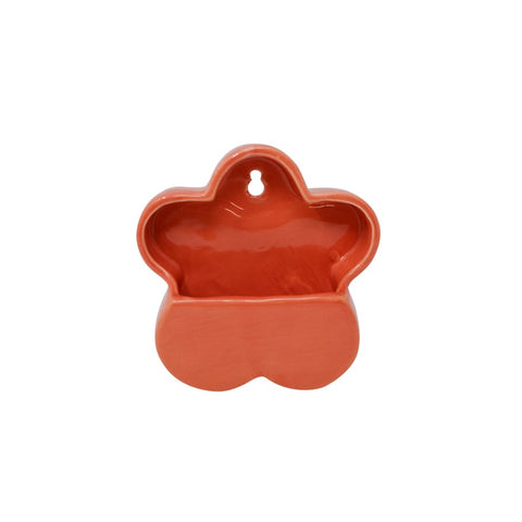 Red Flower Vase - Wall Mount