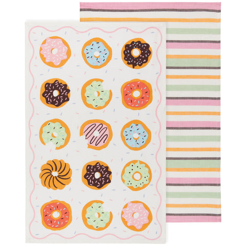 Donuts Dish Towels - Set of Two