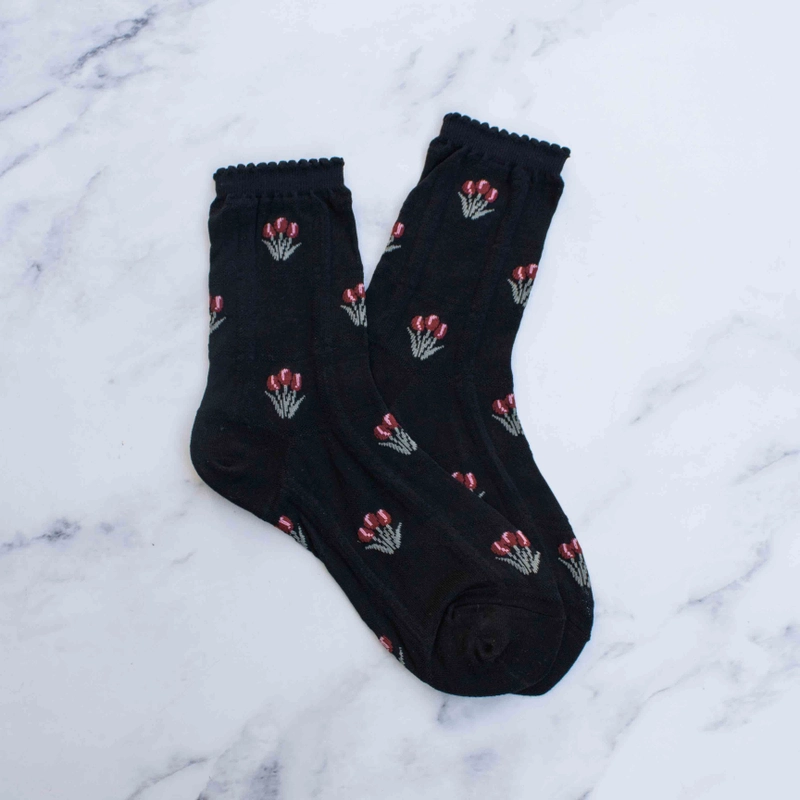 Sheer Tulip Socks