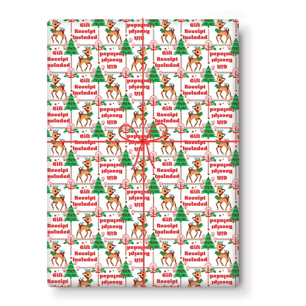 Gift Receipt Wrapping Paper - Set/3