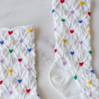 Berry Heart Casual Socks