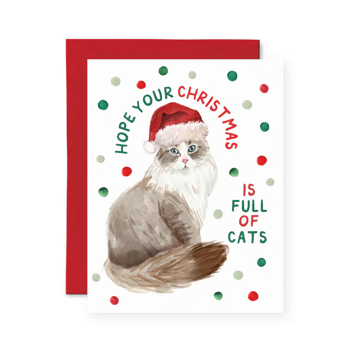 Full of Cats Christmas Card