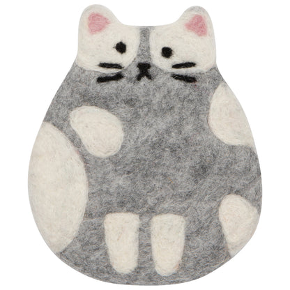 Cat Club Felt Coasters