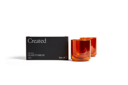 Amber Double Walled Tumbler Set