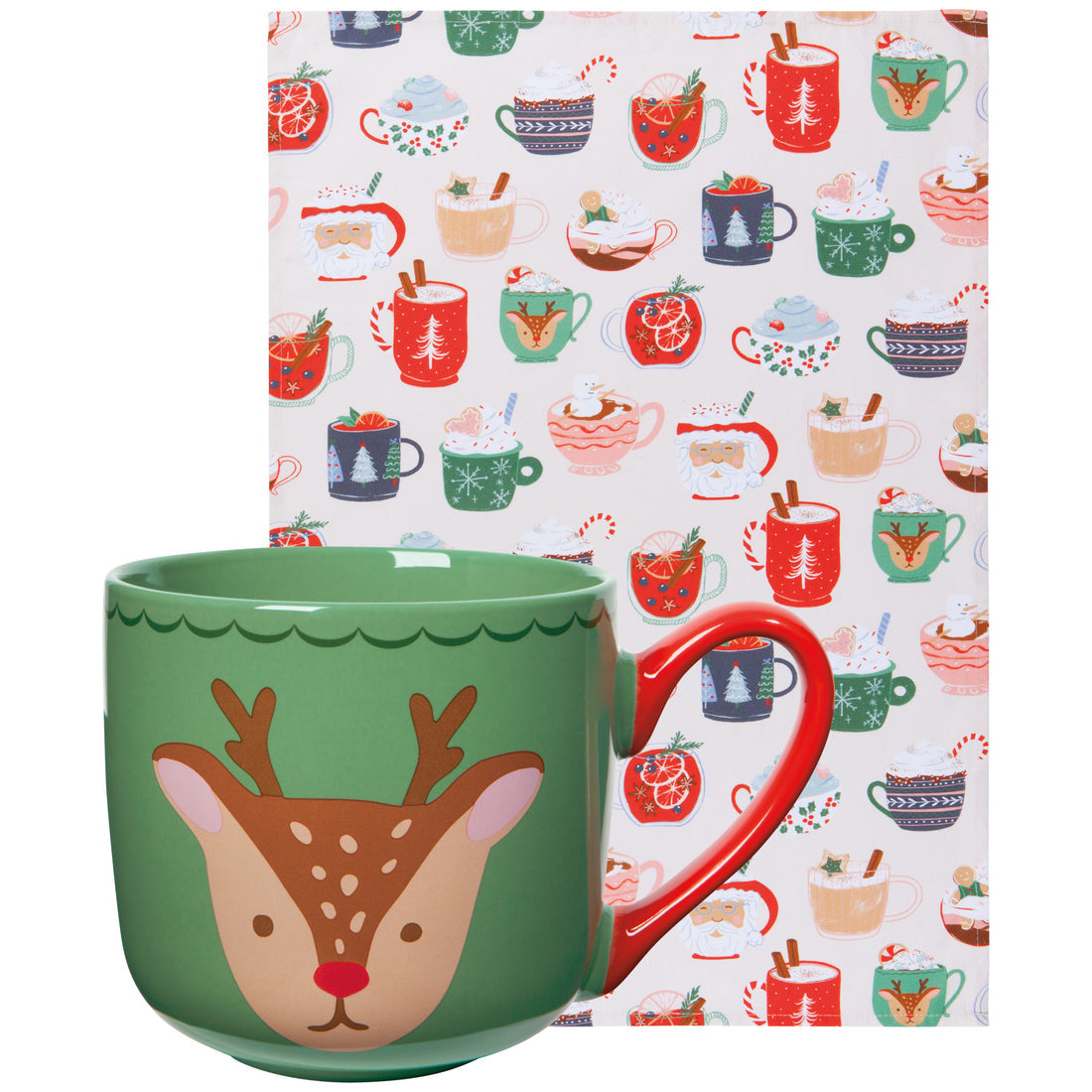 Cozy Cups Mug+Dishtowel Set