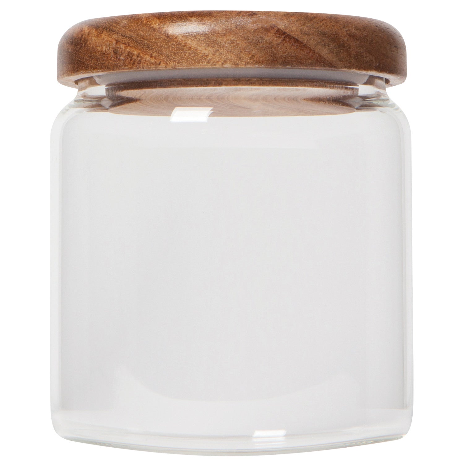 Acacia Wood+Glass Jar - 20oz