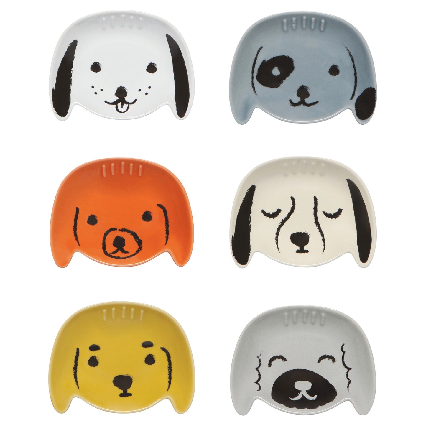 Pinch Bowls (Set/6) - Dogs