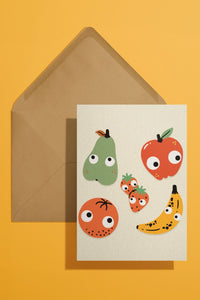 Googly Fruit Melange Card