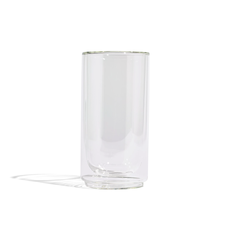 Clear Double Walled Pint Glass Set