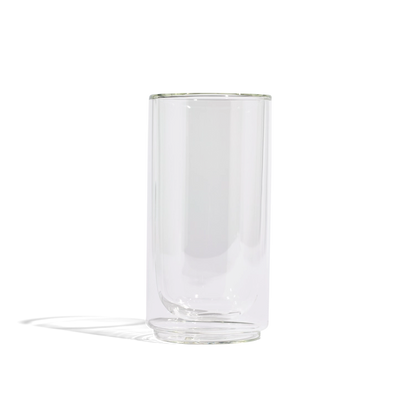 Clear Double Walled Pint Glass Set