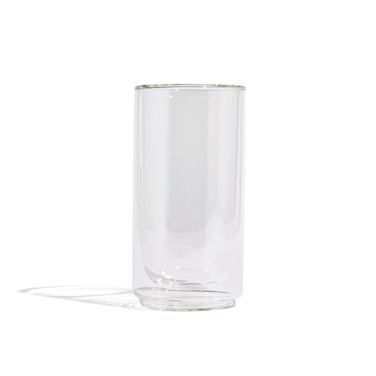 Clear Double Walled Pint Glass Set