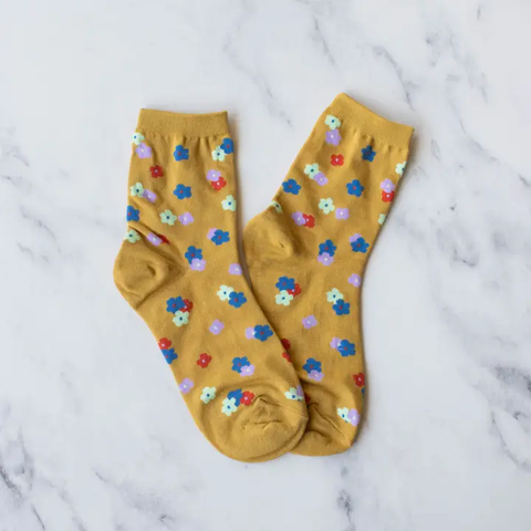 Little Flower Garden Socks