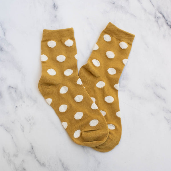 Polka Dot Puff Socks