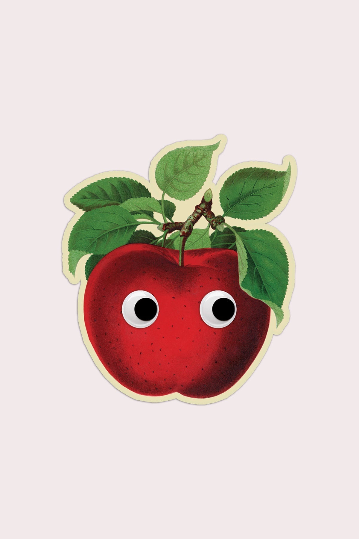 Googly Apple Vinyl Sticker