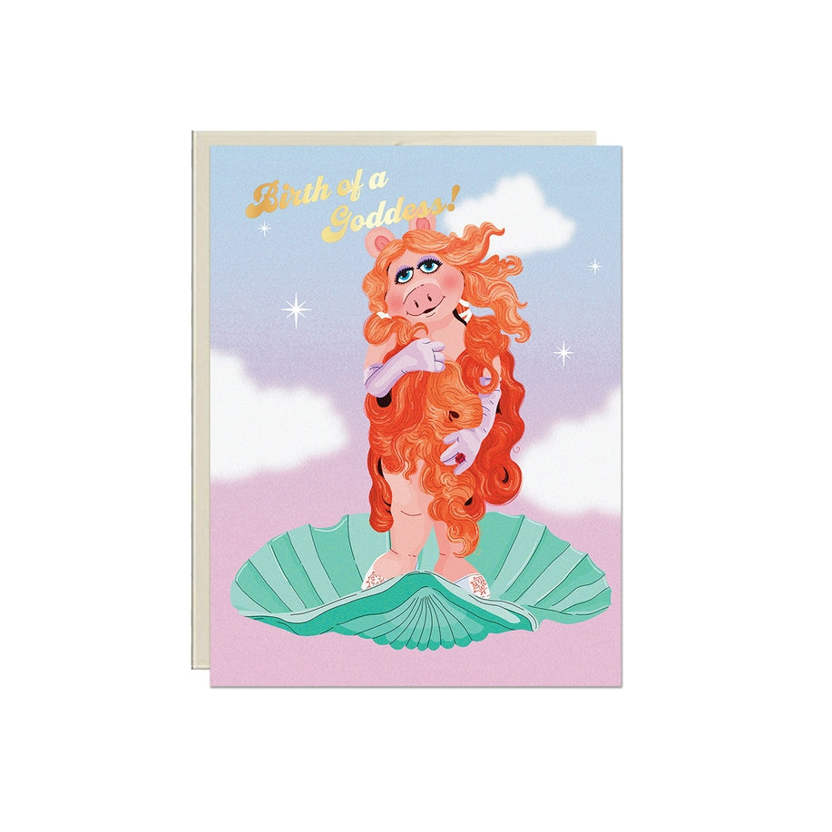 Birth of A Goddess Birthday Card