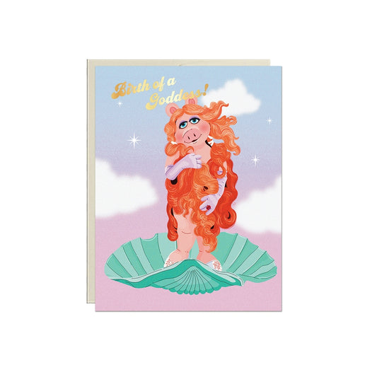 Birth of A Goddess Birthday Card