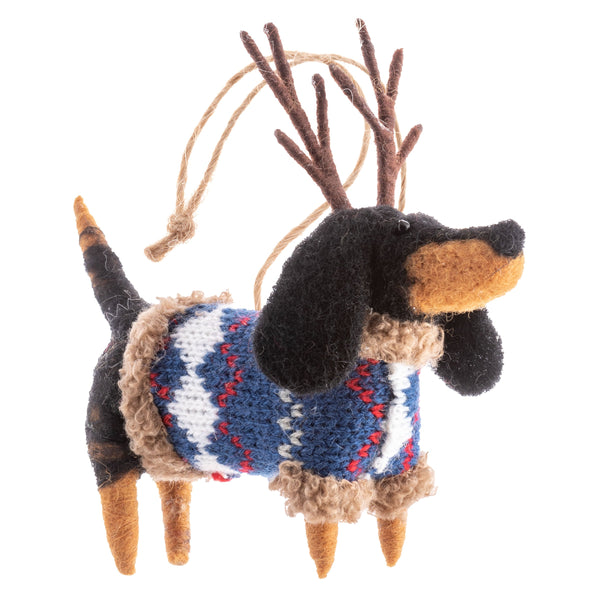 Felted Rein-Dog Ornament - 6 Styles