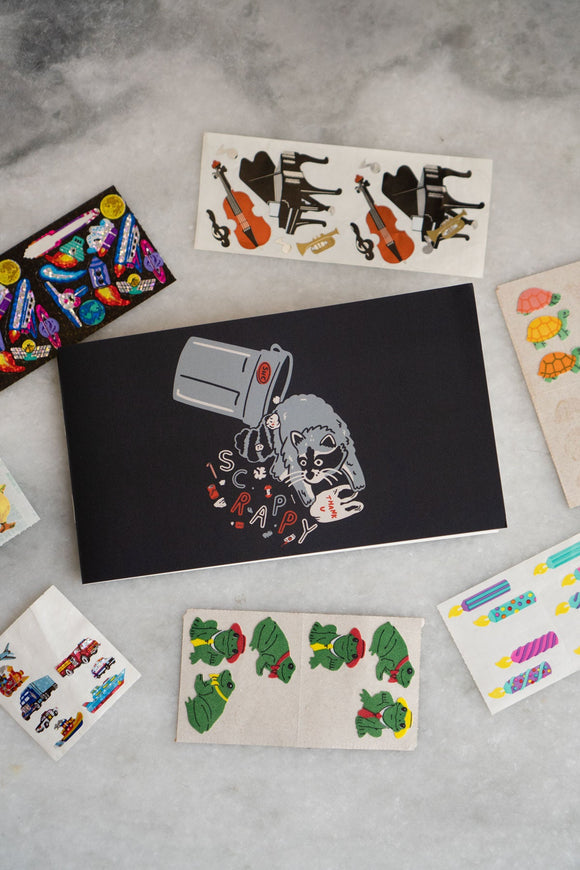 Scrappy Raccoon - Pocket Sticker Book