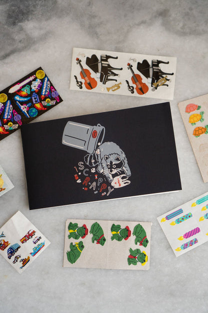 Scrappy Raccoon - Pocket Sticker Book