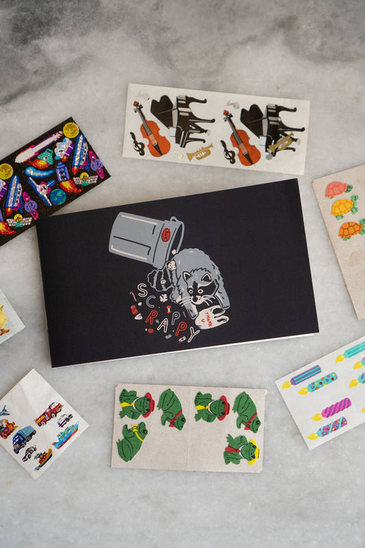 Scrappy Raccoon - Pocket Sticker Book