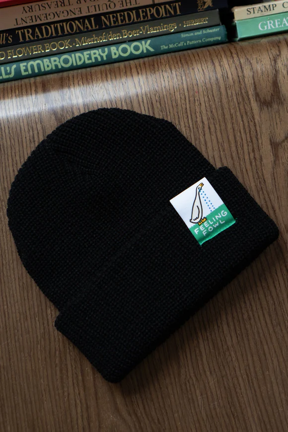 Feeling Fowl Ribbed Toque