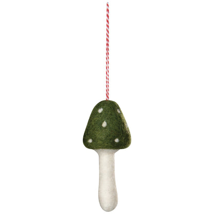 Toadstool Felt Ornament - 4 Colors