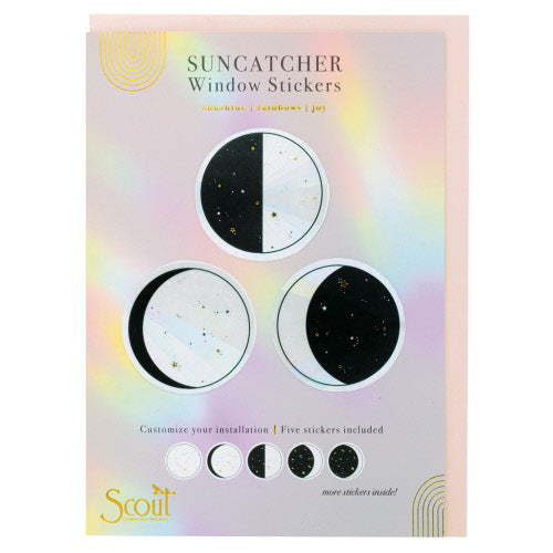 Moon Phase - Decal Sun Catcher / Greeting Card