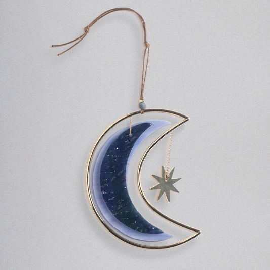 Moon Star - Stained Glass Sun Catcher