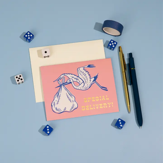 Special Delivery Stork Card