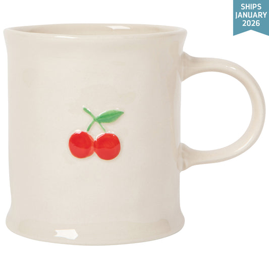 Cherry Embossed Mug