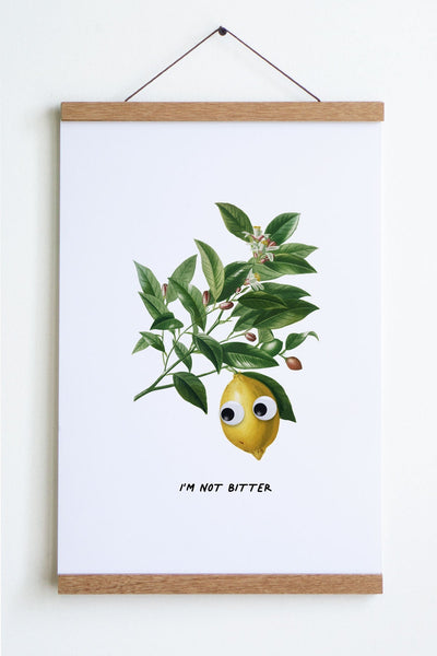 Not Bitter (Googly Lemon) Print