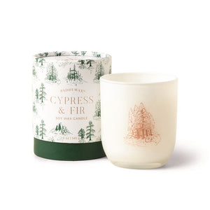 Cypress + Fir Candle - White