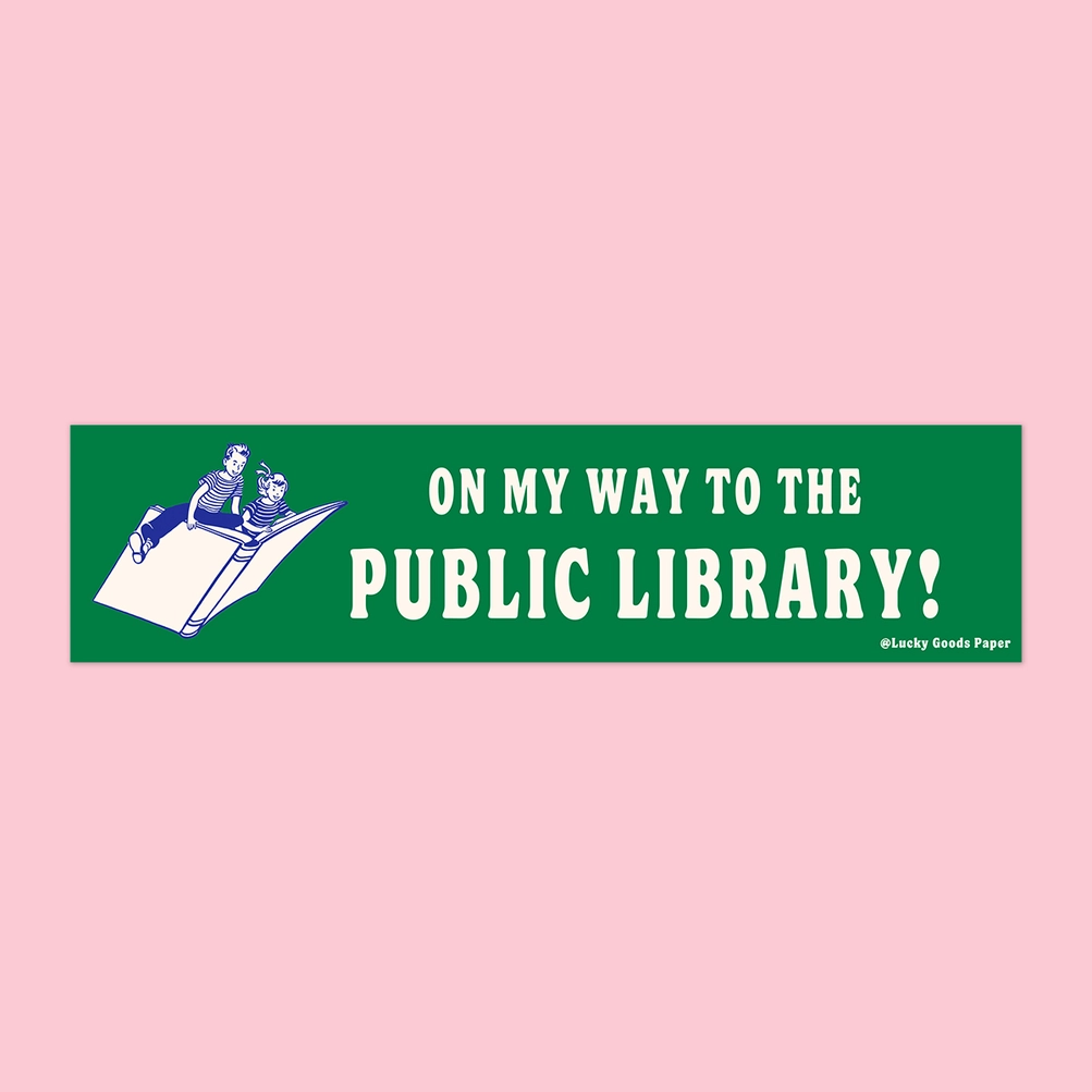 Public Library Bumper Sticker