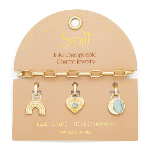 Interchangeable Charm Bracelets - Gold