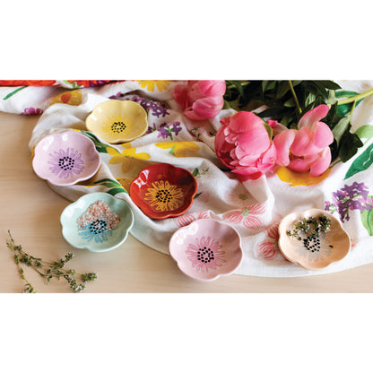 Pinch Bowls (Set/6) - Flowers