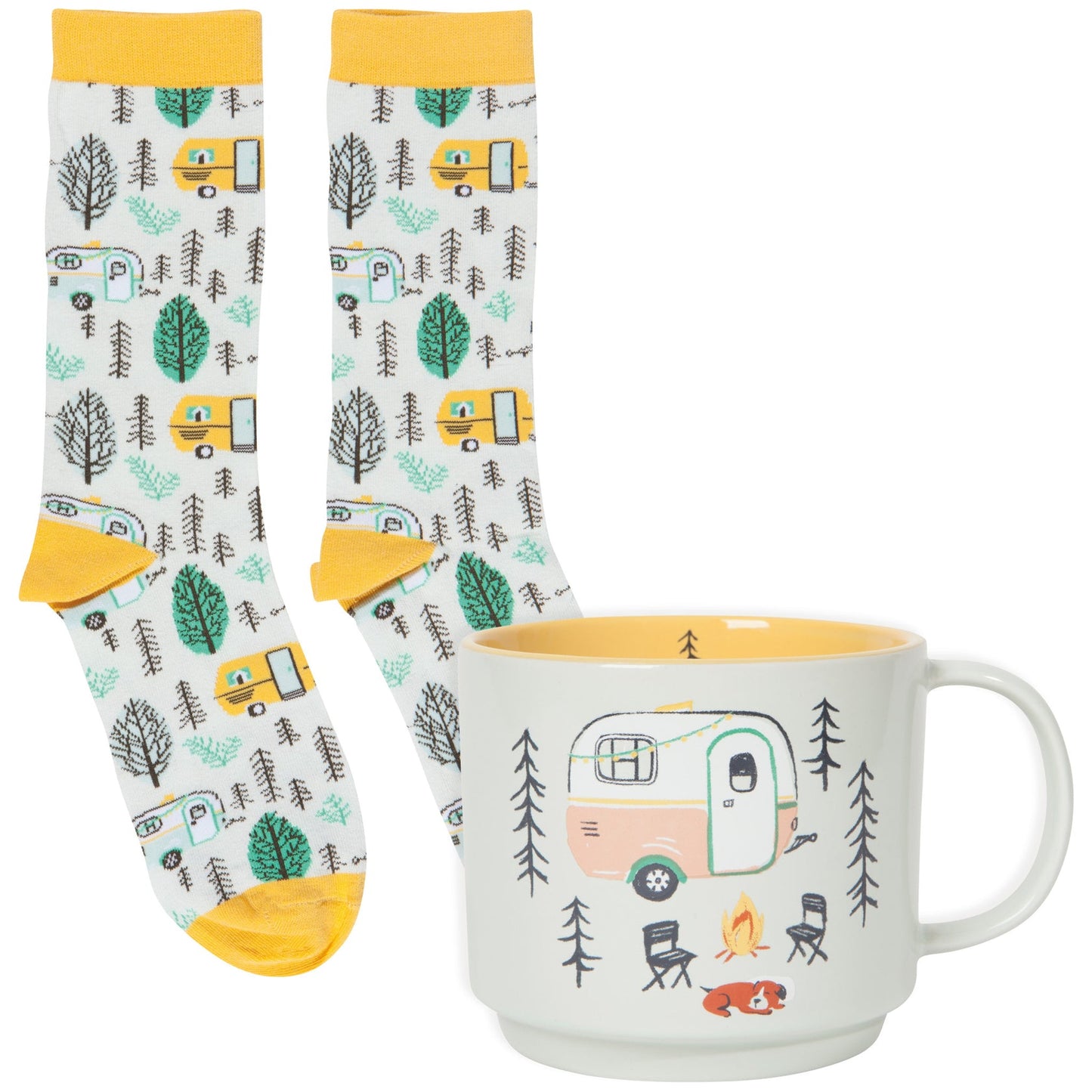 Happy Camper Mug & Socks Set