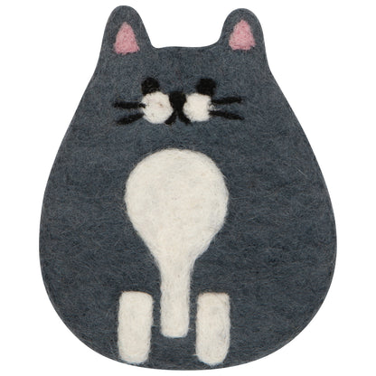 Cat Club Felt Coasters