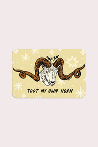 Toot My Horn Vinyl Sticker
